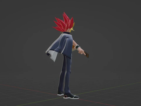 Yami Yugi - YuGiOh Duel Monsters 3D Model