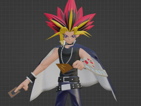 Yami Yugi - YuGiOh Duel Monsters 3D Model