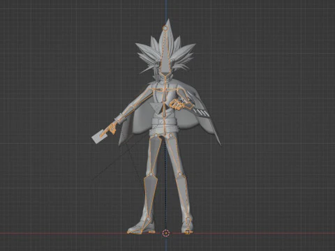 Yami Yugi - YuGiOh Duel Monsters 3D Model