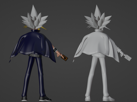 Yami Yugi - YuGiOh Duel Monsters Model 3D