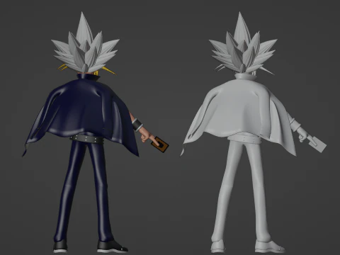 Yami Yugi - YuGiOh Duel Monsters 3D Model