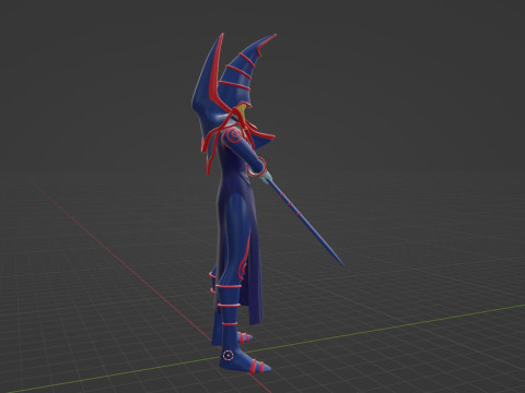 Dark Magician - YuGiOh Duel Monsters 3D Model