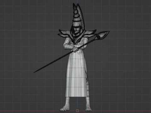 Dark Magician - YuGiOh Duel Monsters 3D Model
