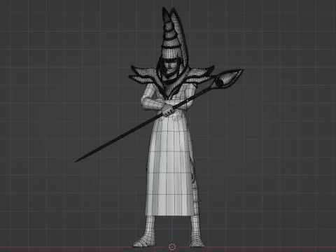 Dark Magician - Monstros de duelo YuGiOh Modelo 3D