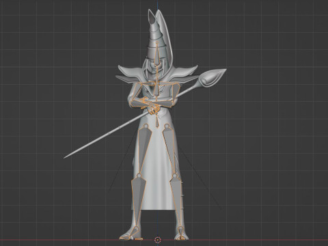 Dark Magician - YuGiOh Duel Monsters 3D Model