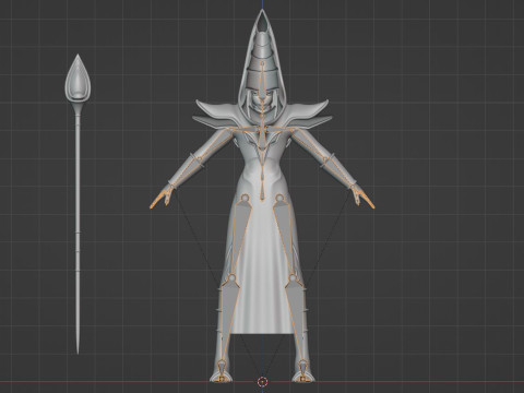Dark Magician - YuGiOh Duel Monsters 3D Model