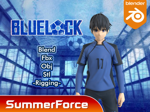 Yoichi Isagi - Blue Lock Model 3D