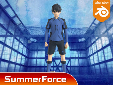 Yoichi Isagi - Blue Lock Modelo 3D