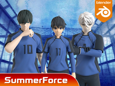 Yoichi Isagi - Blue Lock Modelo 3D