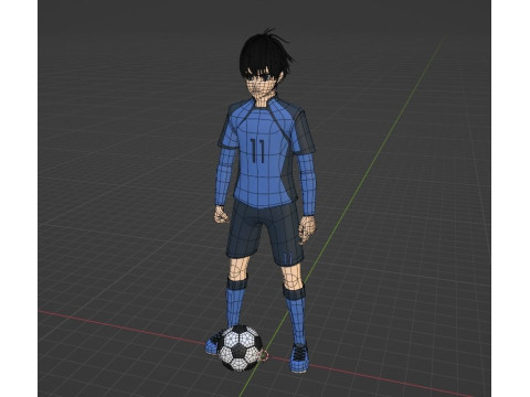 Yoichi Isagi - Blue Lock Modelo 3D