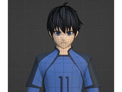 Yoichi Isagi - Blue Lock Modelo 3D