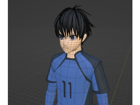 Yoichi Isagi - Blue Lock Modelo 3D