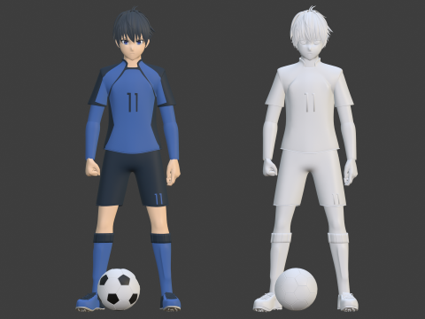 Yoichi Isagi - Blue Lock Modelo 3D