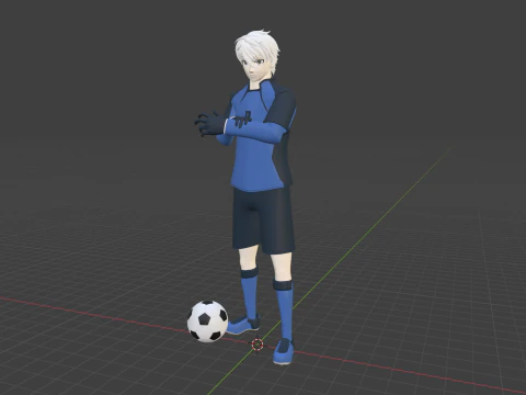 Seishiro Nagi - Serrure bleue Modèle 3D
