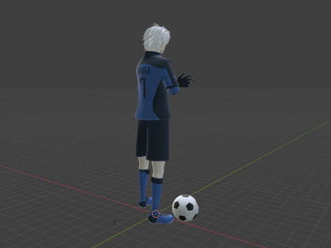 Seishiro Nagi - Serrure bleue Modèle 3D