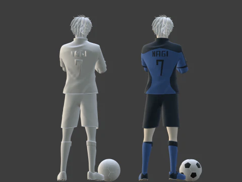 Seishiro Nagi - Serrure bleue Modèle 3D
