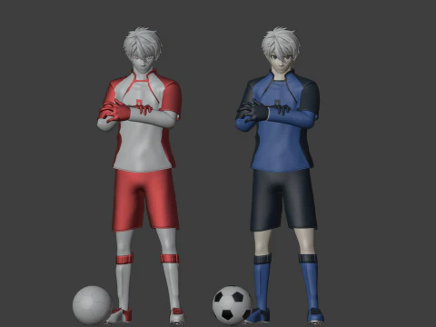 Seishiro Nagi - Serrure bleue Modèle 3D
