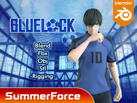 Rin Itoshi - Blue Lock Model 3D