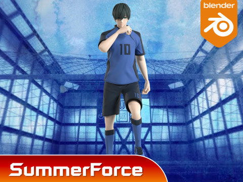 Rin Itoshi - Blue Lock Modelo 3D