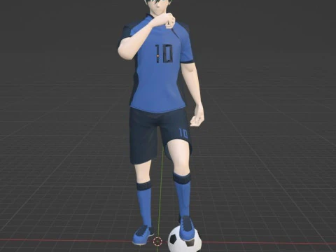 Rin Itoshi - Blue Lock 3D Model