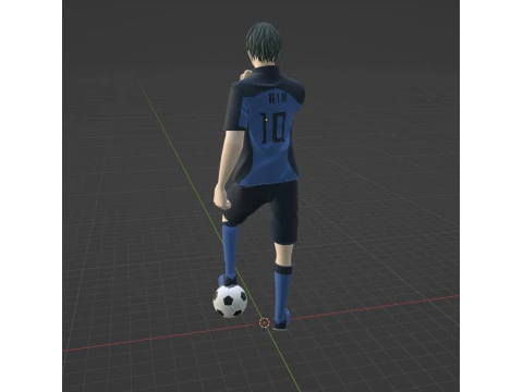 Rin Itoshi - Blue Lock 3D Model