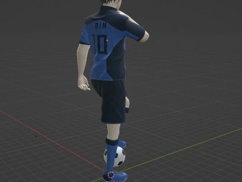 Rin Itoshi - Blue Lock 3D Model