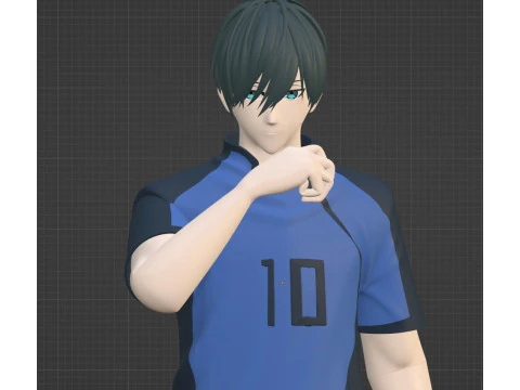 Rin Itoshi - Blue Lock 3D Model