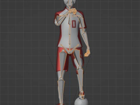 Rin Itoshi - Blue Lock 3D Model