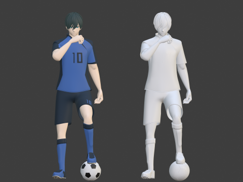 Rin Itoshi - Blue Lock Modelo 3D