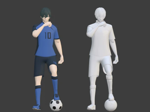 Rin Itoshi - Blue Lock 3D Model