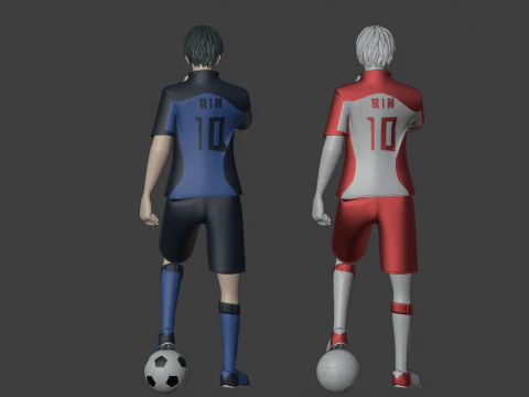 Rin Itoshi - Blue Lock 3D Model