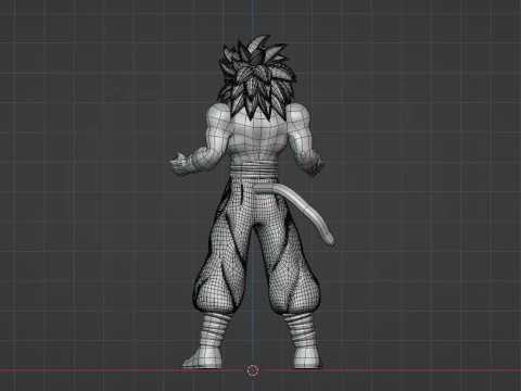 Goku Super Saiyan 4 - Dragonball GT 3D Model