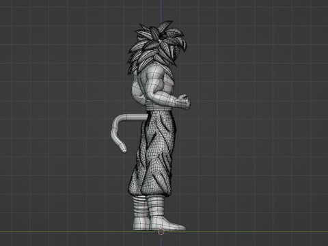 Goku Super Saiyan 4 - Dragonball GT Modello 3D