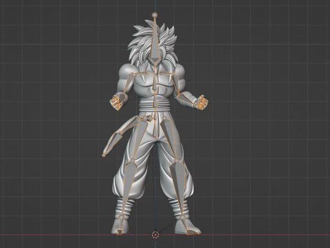 Goku Super Saiyan 4 - Dragonball GT Modello 3D