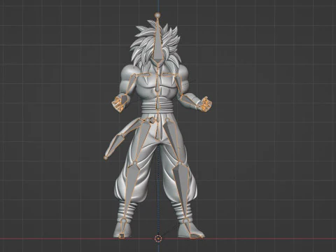 Goku Super Saiyan 4 - Dragonball GT 3D Model