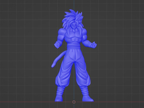 Goku Super Saiyan 4 - Dragonball GT Modello 3D