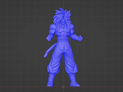 Goku Super Saiyan 4 - Dragonball GT 3D Model