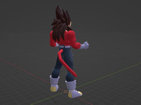 Vegeta Super Saiyan 4 - Dragonball GT 3D Model