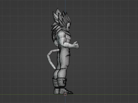 Vegeta Super Saiyan 4 - Dragonball GT Model 3D