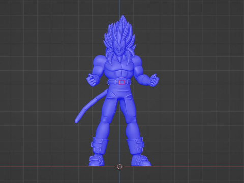 Vegeta Super Saiyan 4 - Dragonball GT Model 3D