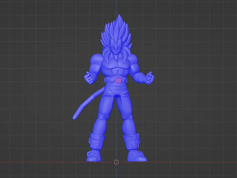 Vegeta Super Saiyan 4 - Dragonball GT 3D Model