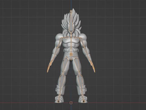 Vegeta Super Saiyan 4 - Dragonball GT Model 3D