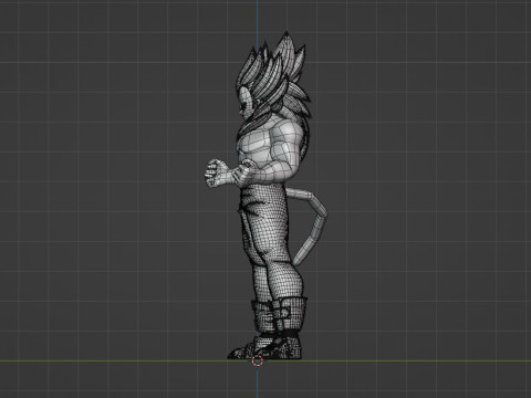 Vegeta Super Saiyan 4 - Dragonball GT Model 3D