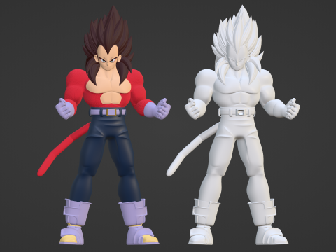 Vegeta Super Saiyan 4 - Dragonball GT Model 3D