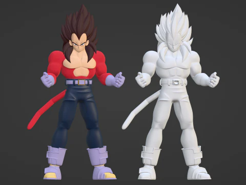 Vegeta Super Saiyan 4 - Dragonball GT 3D Model