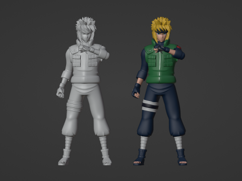 Minato Namikaze - Naruto Shippuden Modelo 3D