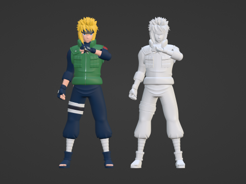 Minato Namikaze - Naruto Shippuden Modelo 3D