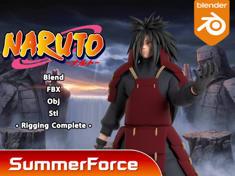 Madara Uchiha - Naruto Shippuden 3D Model