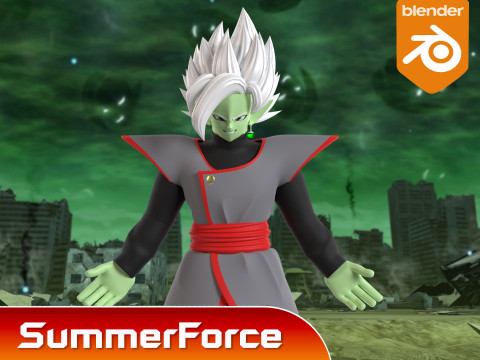 Fusion Zamasu - Dragonball Super 3D Model