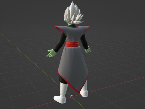Fusion Zamasu - Dragonball Super 3D Model